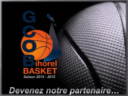 Devenir partenaire - GCOBihorel Basket