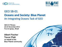 ppt - Oceans and Society: Blue Planet