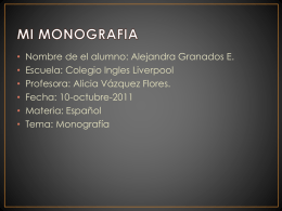 mi monografía - Español Secundaria