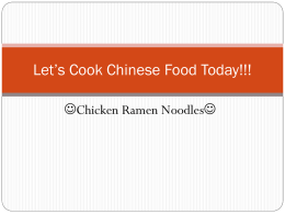 Let*s Cook Chinese Food Today!!!