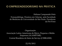 veja apresentação completa - CEBRASSE | Central Brasileira do