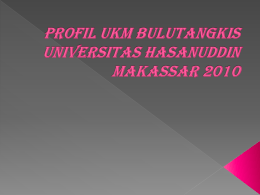 UKM Bulu Tangkis - Universitas Hasanuddin