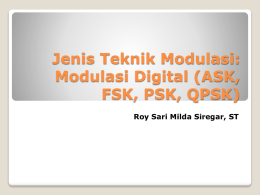 Jenis Teknik Modulasi: Modulasi Digital (ASK, FSK, PSK, QPSK)