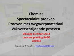 Chemie: Nieuw leerplan 2de graad chemie deel2