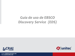 Descargar Guia de uso EBSCO Discovery Service