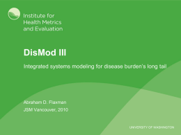 DisMod III - Healthy Algorithms