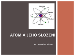 Atom a jeho složení