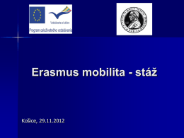 Erasmus mobilita