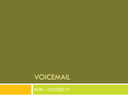 Voicemail - gonzee.tv