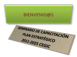 Plan Estratégico 2011 - Iglesia Centroamericana.