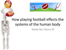 Football Power Point Human Body Henry W