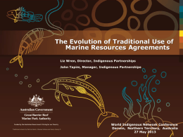 What is a Traditional Use of Marine Resources Agreement?