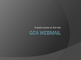 GCA Webmail - GCATeachers