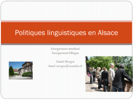 Politiques linguistiques en Alsace