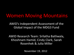 Women Moving Mountains 19-11-12
