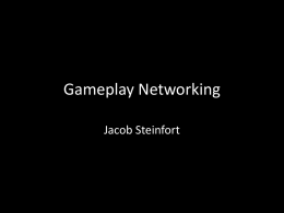 Gameplay Networking