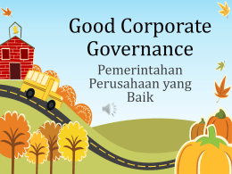 Good Corporate Governance
