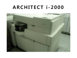 ARCHITECT i-2000