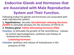 Endocrine glands regulating reproductive system