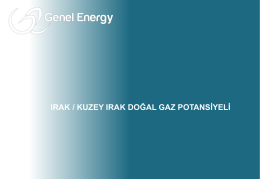 Irak`ın Doğalgaz Potansiyeli - Genel Energy
