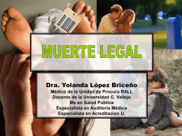 Muerte Legal - Dra. Yolanda López Briceño