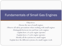 Fundamentals of Small Gas Engines