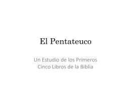 El Pentateuco 2012_1