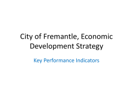 City of Fremantle, Economic Development Strategy