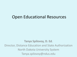 Open Educational Resources - Dickinson State University