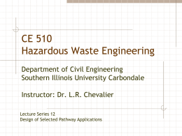 Lecture series 12 - Civil and Environmental Engineering | SIU