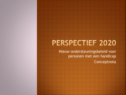 Perspectief 2020 - verwijzersplatform.be