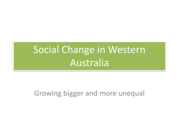 Social Change in Western Australia