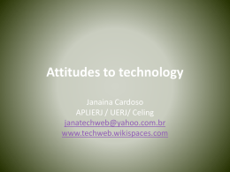 Attitudes to Technology - techweb