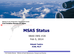 20140205-MSAS_IWG#26-rev2 - Air Navigation Services