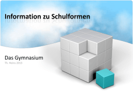 PowerPoint-Präsentation - Gymnasium am Mosbacher Berg