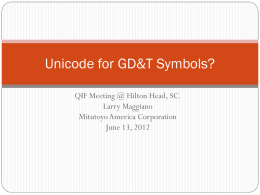 Unicode for GD&T Symbols
