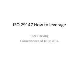 ISO 29147 How to leverage