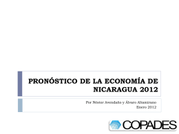pronóstico económico de nicaragua 2012