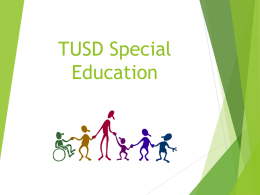 TUSD Special Education TTIP Presentation