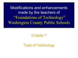 Chapter 7 - Washington County Public Schools