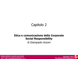 Etica e comunicazione della Corporate Social