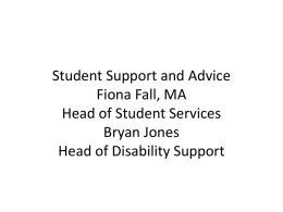 Student Services and Support at the University of Middlesex