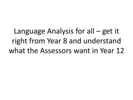 Language Analysis for all – get it right
