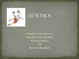HENTBOL - İlkokuma.com