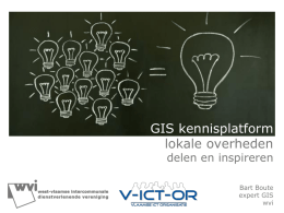 2.1 GIS Kennisplatform WVI - V-ict-or