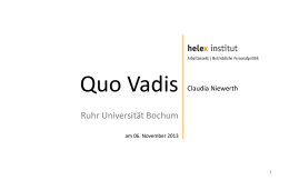 Helix Institut Ppt - Claudia Niewerth