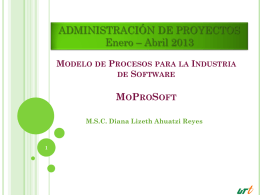 Administración de Proyectos MoProSoft