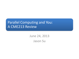 Parallel Computing and You