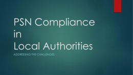 PSN Compliance in Local Authorities