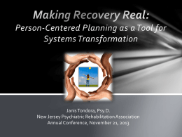 Introduction to Person-Centered Planning